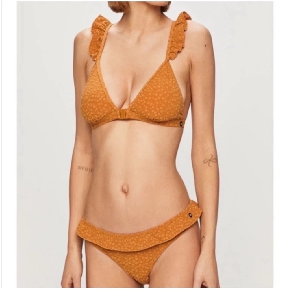 Scotch & Soda Ruffle Jaquard Bikini Set Marigold